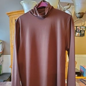 Susan Graver brown new never worn turtleneck top